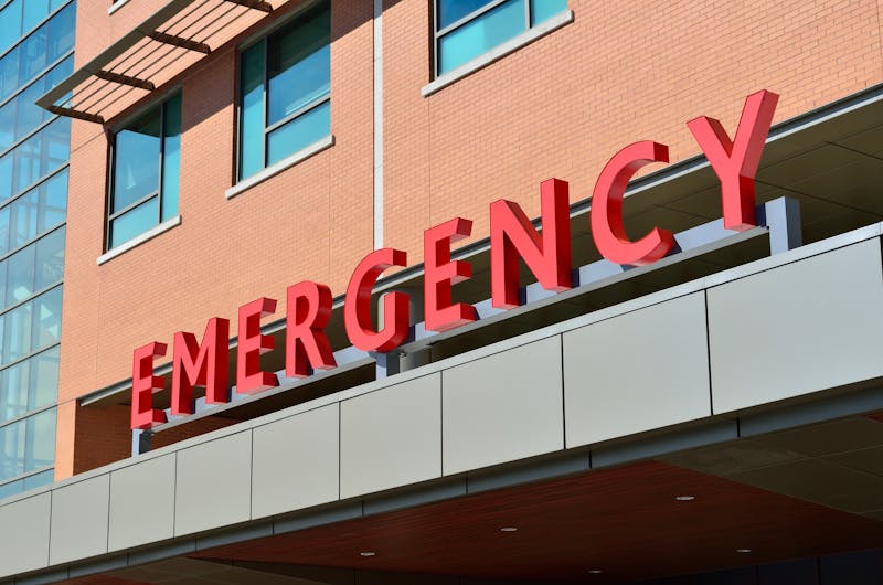 Hospital building exterior